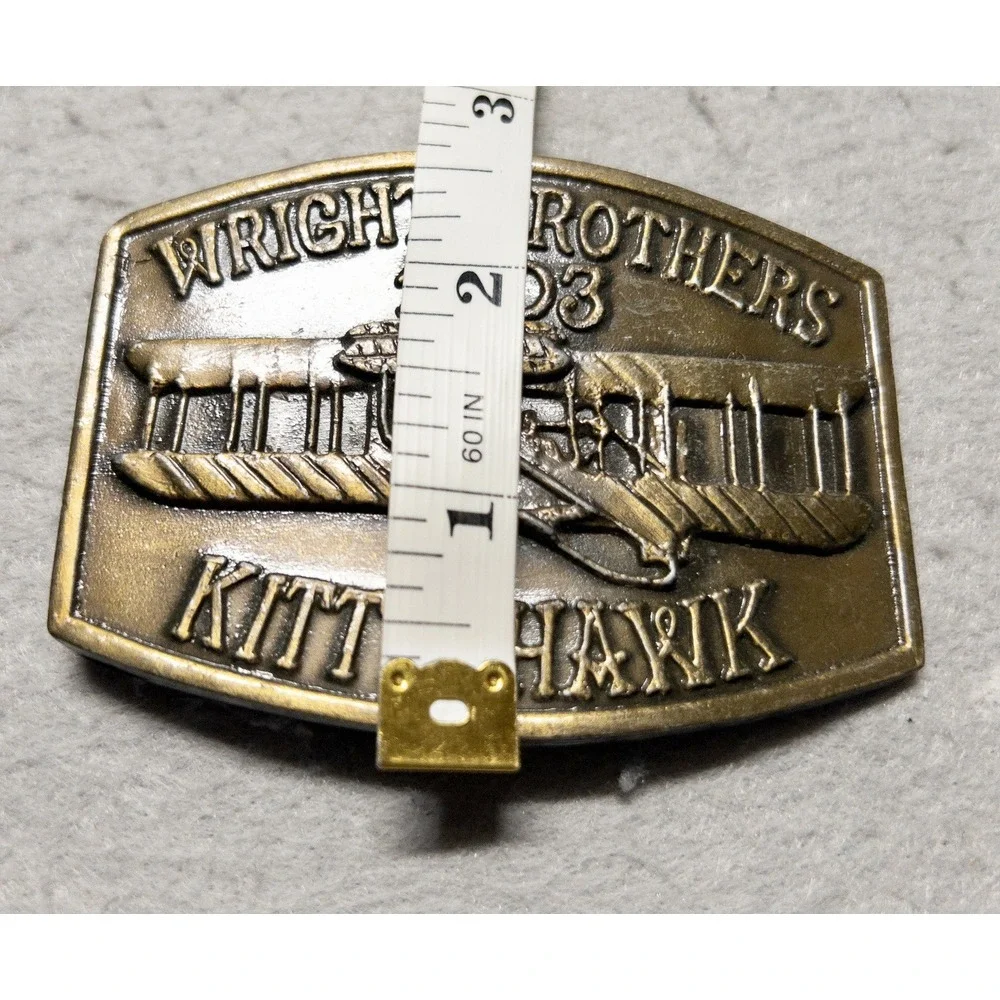 Wright Brothers Kitty Hawk 1903 Belt Buckle‎ First In Flight